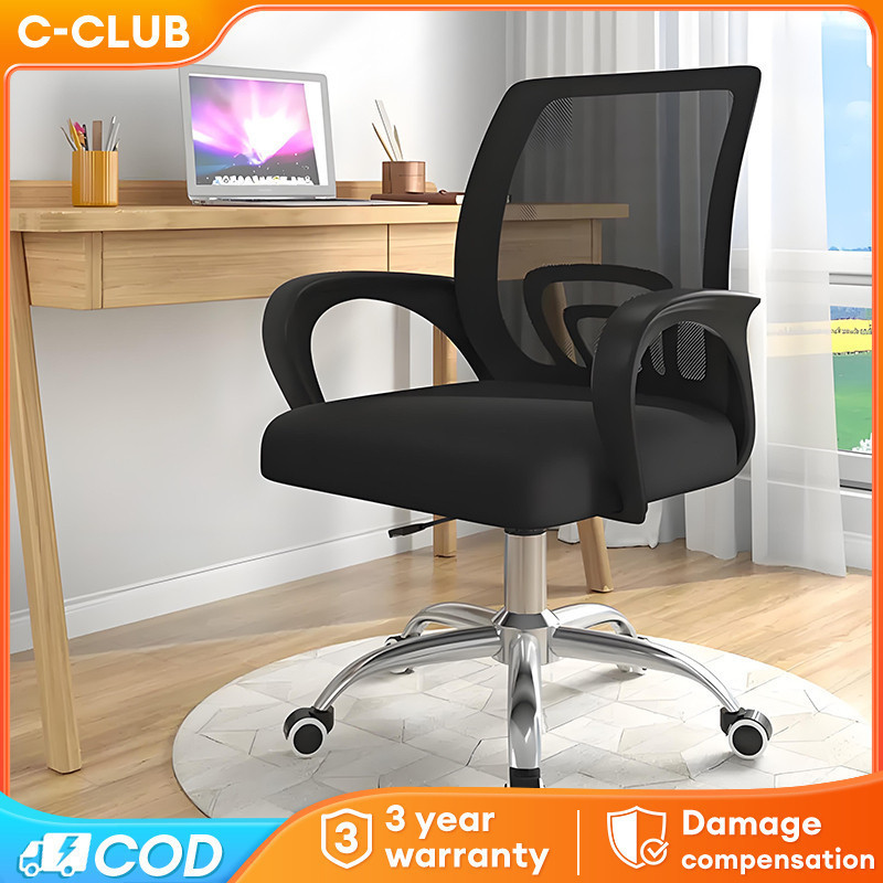 C-Adjustable Office Chair/ Kerusi Pejabat / Gaming Chair / Study Chair/ Swivel Med /  Ergonomic Chai
