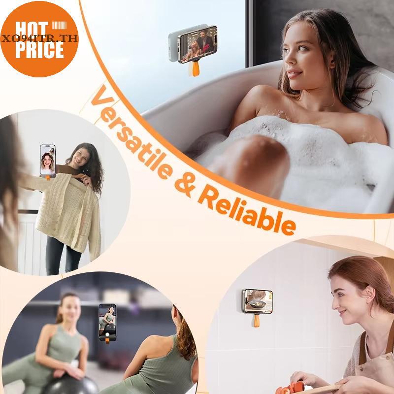 XOITR ถ้วยดูดแม่เหล็กโทรศัพท์ซิลิโคนดูดเคสโทรศัพท์ผู้ถือโทรศัพท์ Grip Mount สําหรับแฮนด์ฟรี Selfies/