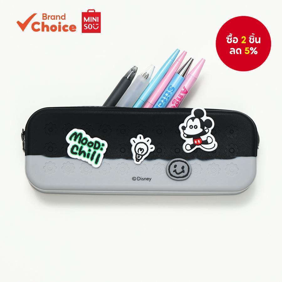 MINISO  ดิสนีย์ มิกกี้ ซีรีส์ - กล่องดินสอกลวงสุดเจ๋ง ทนทาน และทันสมัย ขนาด 22.5ซม. x 8.5ซม. x 4ซม.