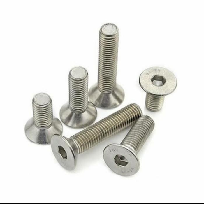 น็อตสแตนเลส JF L VERSENG M8x25 (PRICE PER PIECE)