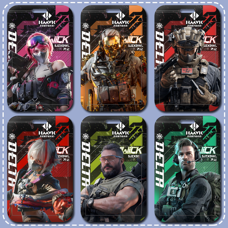 Weilong Delta Card Holder Red Wolf Bee Doctor Claw Ulta Card Set Red Wolf Bee Doctor Bus พวงกุญแจ We