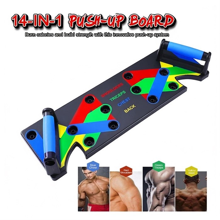 Push Up Board System, เพาะกายฟิตเนส, Push Up Bracket Board Training Rack สําหรับผู้ชายและผู้หญิง (ho