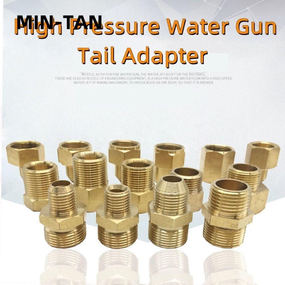 MIN-TAN 1 ชิ้นชายหญิงอะแดปเตอร์, ท่อ Barb F/M ท่อเชื่อมต่อ, ท่อทองเหลือง 3/8" 1/4 "M14 M18 M22 ด้าย Transitional ข้อต่อสําหรับแรงดันสูงเครื่องซักผ้าไฟฉาย