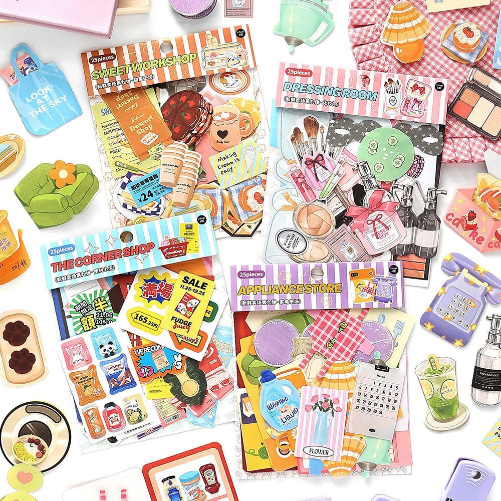 [HARU] Fresh Market 9.0 Series Deco Paper Journaling Scrapbook Journal kit Aesthetic Paper