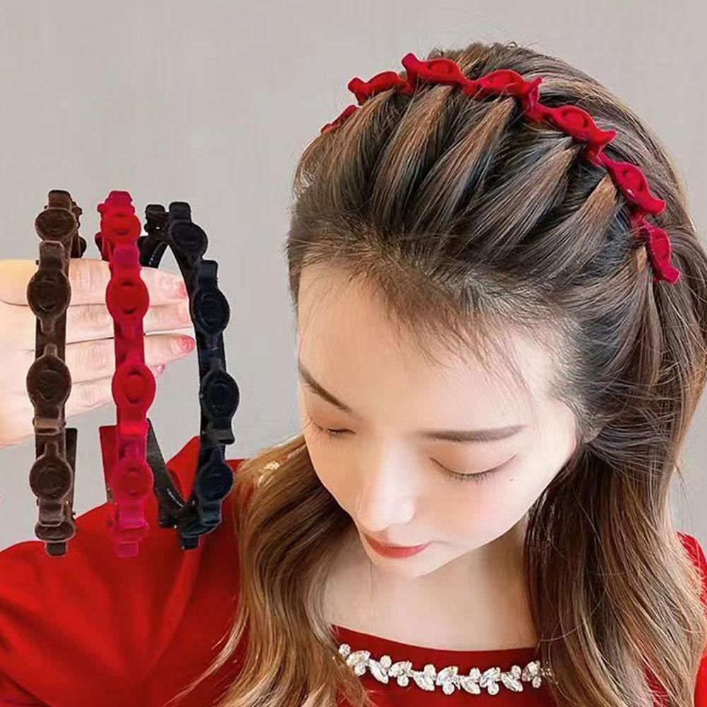 (internet Celebrity Headgear แฟชั่นเกาหลีหญิงถักสีแดงนักเรียนถัก Z6j3