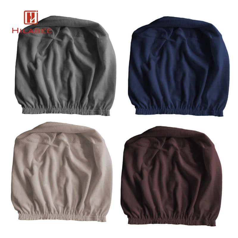 [hilabee] Ottoman Cover Ottoman Slipcover สีทึบหนาซักเครื่องรอบ Ottoman Storage Cover Foot Stool Cov