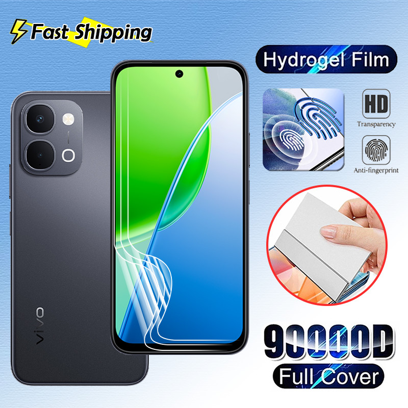 1-3 ชิ้นสําหรับ Vivo Y31D Y21D VivoY31D Y31 4G 5G HD โทรศัพท์ป้องกันหน้าจอ Hydrogel ด้านหน้าลายนิ้วม