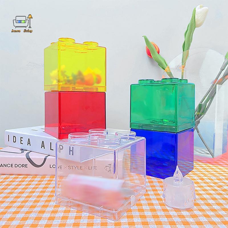 [Onw] Blos Shape Coin Box Kids Money Bank Transparent Staable Storage Box Gift for Children Coin Pig