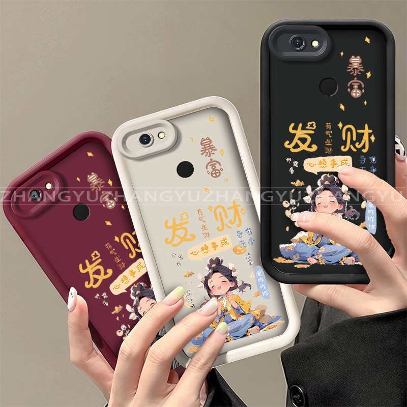 เหมาะสําหรับ TECNO POP 2 2F B1F เคสโทรศัพท์ New Rich Girl รูปแบบความงามปกอ่อน JT09