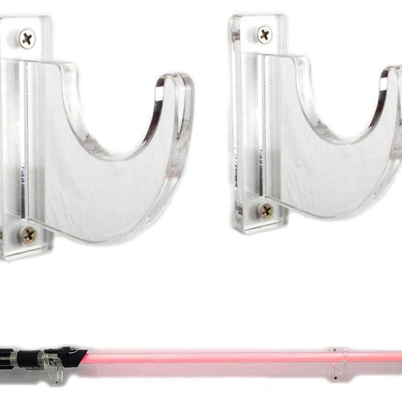 FLTH ดาบผู้ถือติดผนัง Katana Lightsaber จอแสดงผลแขวนดาบ Wall Hook แขวนอะคริลิคญี่ปุ่นดาบ Wall Ra ขาตั้งผู้ถือ FLTH