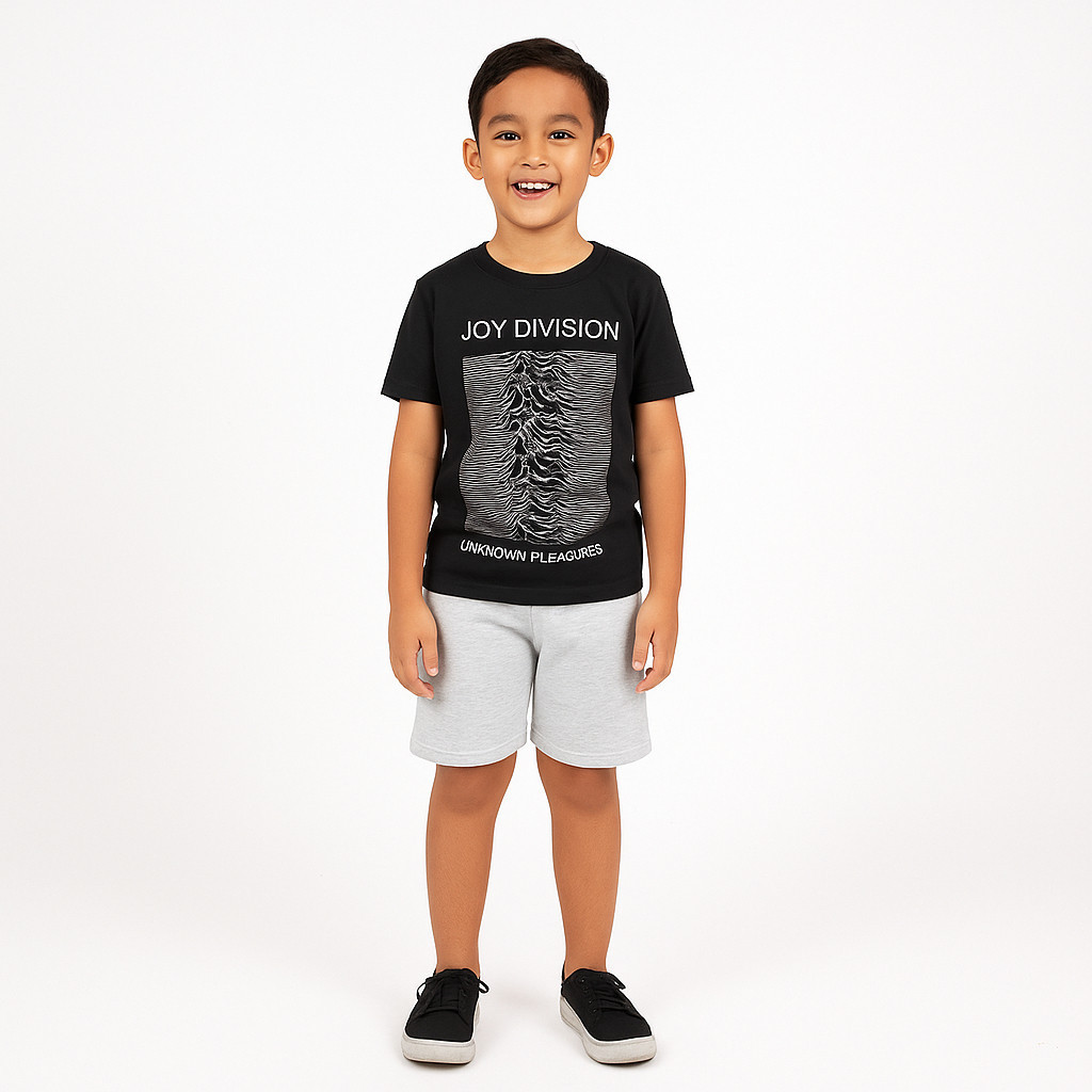 Joy Division Art 2 l Cotton Combed เสื้อยืดเด็ก Unisex S-XXXL