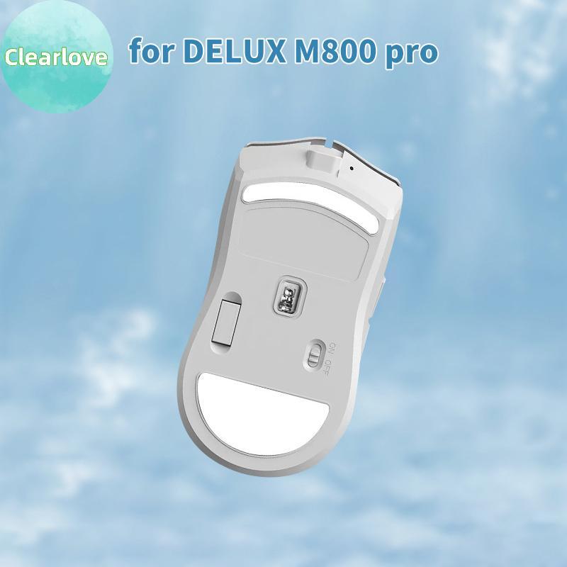 Clearlove เมาส์เท้า Stier สําหรับ DELUX M800 Pro เมาส์สําหรับเล่นเกมลื่น Pad E-Sport Gamer อุปกรณ์เส
