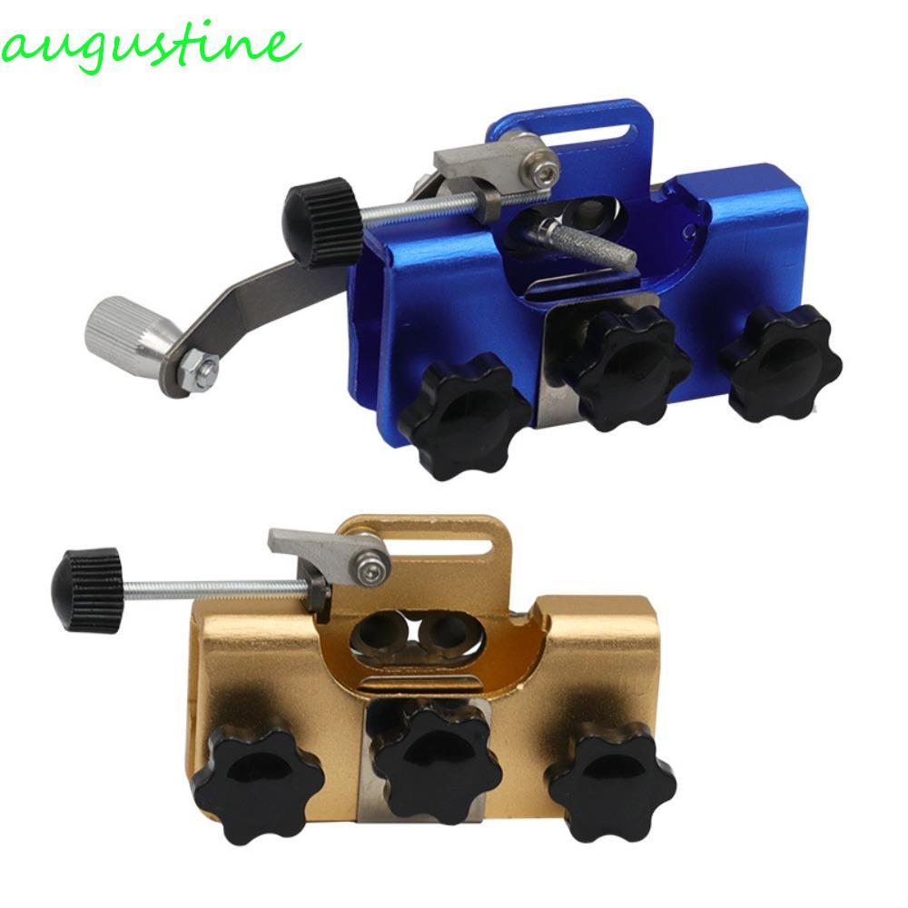 AUGUSTINE Chainsaw Sharpeners Jig Manual แบบพกพาสําหรับเลื่อยโซ่หัวลับคมเจาะ Sharpen เครื่องมือ Chainsaw Sharpener Kit