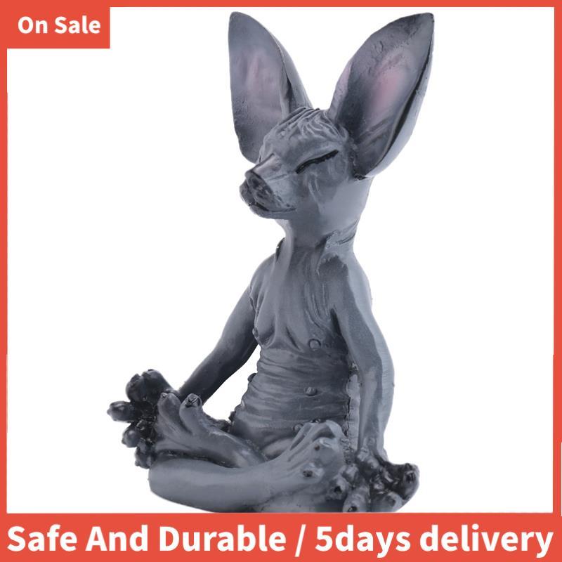 Sphynx Cat Meditate,Thinking Cat รูปปั้น,Medicating Thinking Cat,Sphynx Hairless Catสมาธิสะสมตกแต่ง