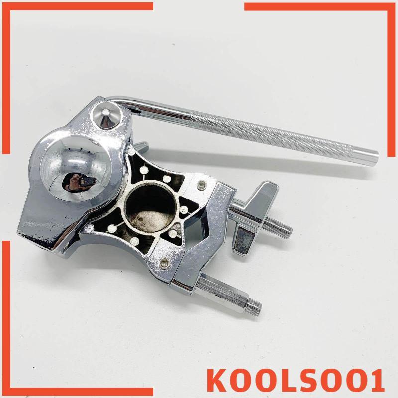[Koolsoo1] DIY สังกะสีอัลลอยด์เดี่ยว Tom Drum Clip Holder Silver Tom Tom Tom Arm Mount Support