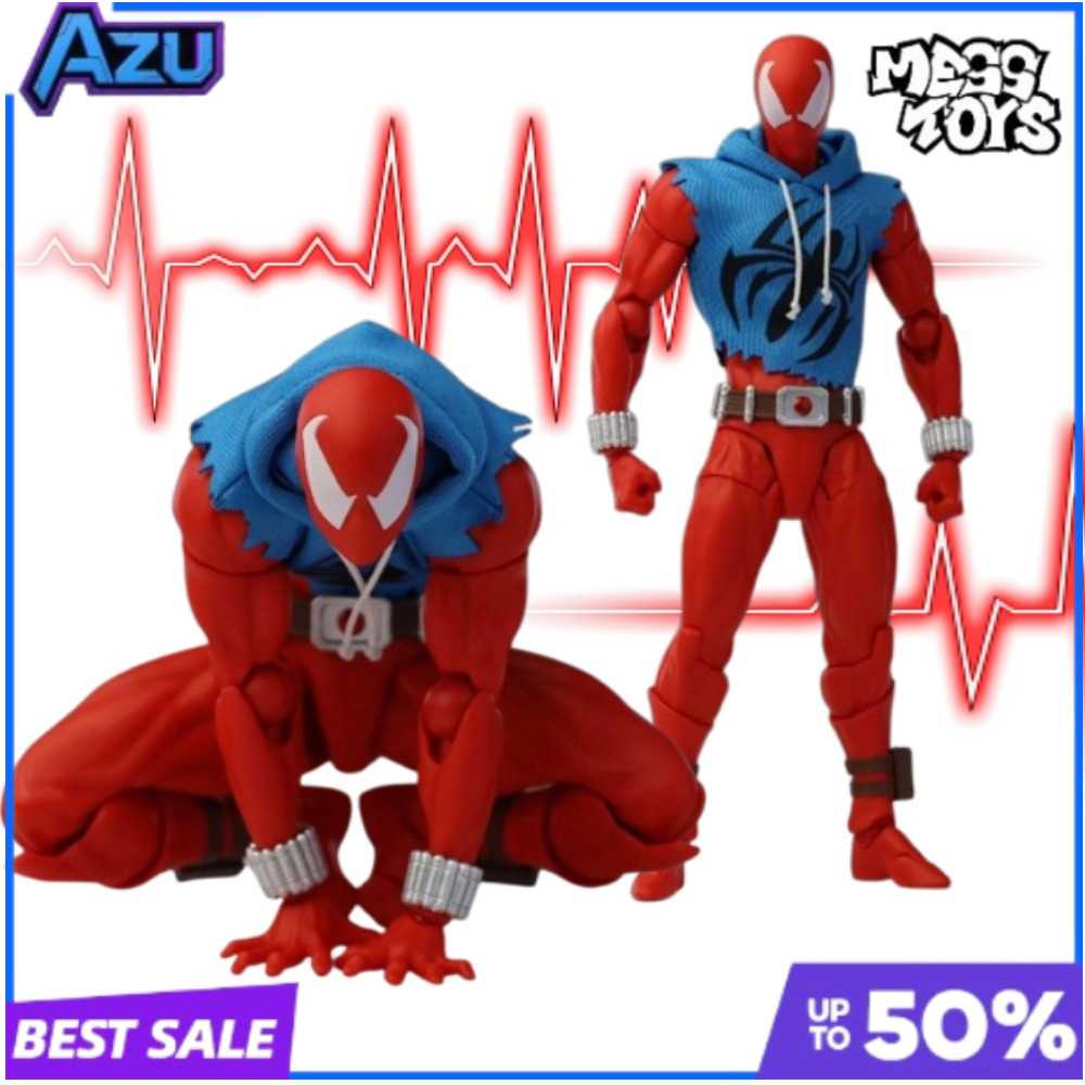 Mess ของเล่น Scarlet Spiderman Red Spider Ben Reily อะนิเมะ Hero ตุ๊กตาตัวเลขการกระทํารูปปั้นของเล่น