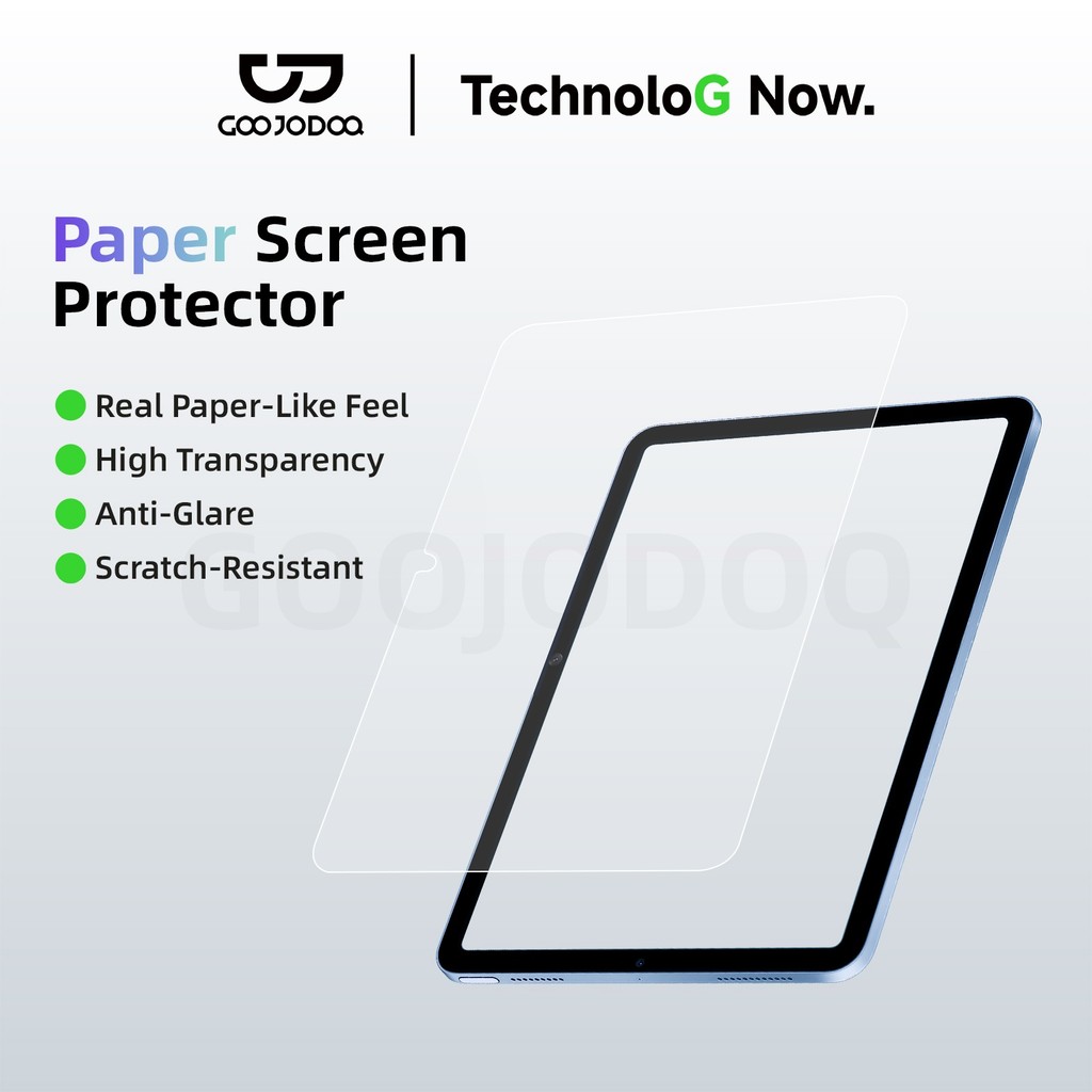 GOOJODOQ ฟิล์มเหมือนกระดาษสําหรับ Redmi Samsung8.7 Xiaomi Pad 5 / 6/7 Pro5/6/7 ความโปร่งใสสูง Anti-G