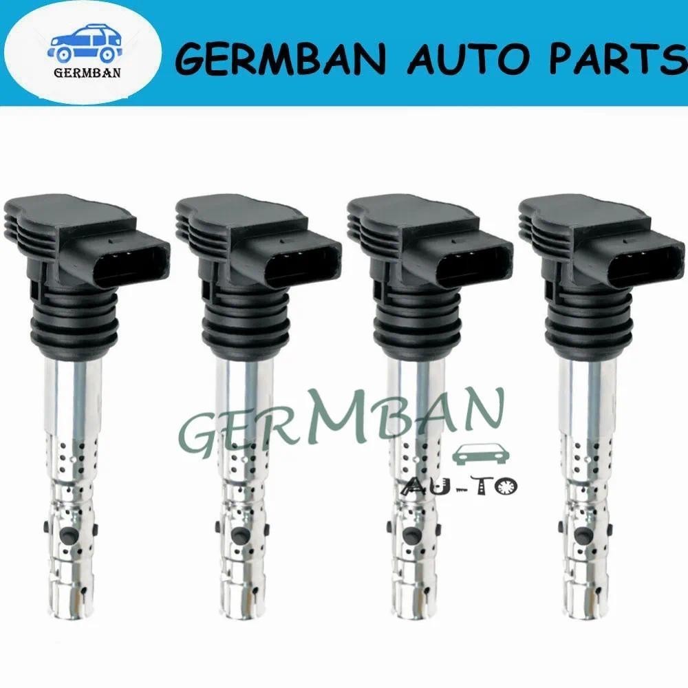 4 ชิ้น 06B905115R, 06A 905 115 R0702S00300 คอยล์จุดระเบิดสําหรับ VW Beetle Golf Jetta Passat Audi A4