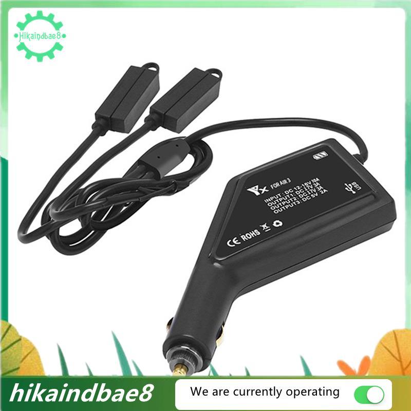 [hIkAi] Fast Charging Car Charger สําหรับ Mini 4 Pro/Mini 3 Pro USB Dual Battery Adapter พร้อมคุณสมบ