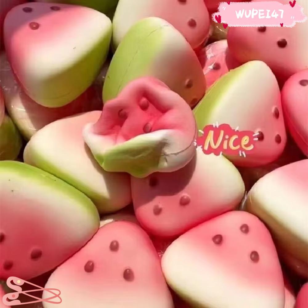 WUPEI47AD ของเล่นสกุชชี่ป้องกันความเครียด​​, นุ่มและทนทาน ​​รูปผลไม้ตลก​​ ของเล่นบีบ ดีไซน์ หยิก & บีบ​​ ​​ปลอดสารพิษ & ปลอดภัย​​ ปล่อยอารมณ์ช้าเพิ่มขึ้นอยู่ไม่สุขของเล่น​​