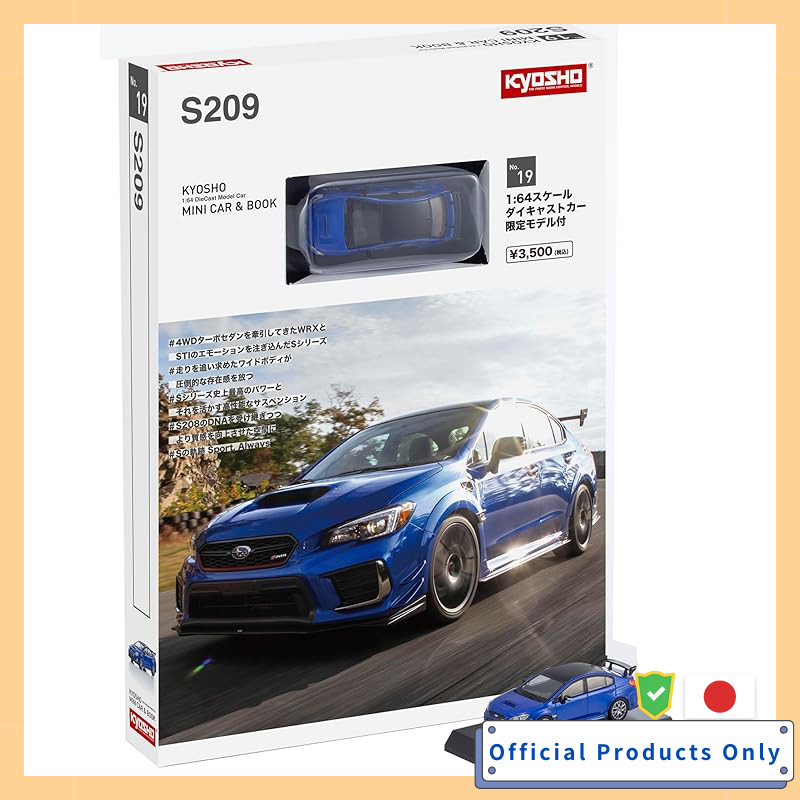 KYOSHO MINI CAR & BOOK Subaru S209 Blue K07124BL