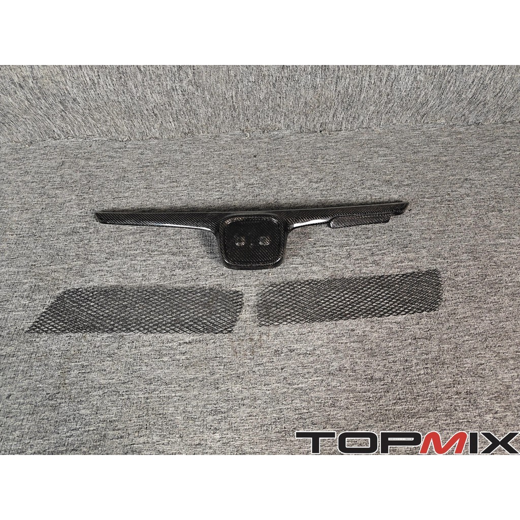 สไตล์ RR ตาข่ายกระจังหน้าคาร์บอนไฟเบอร์แท้สําหรับ Honda Civic Type-R FD2