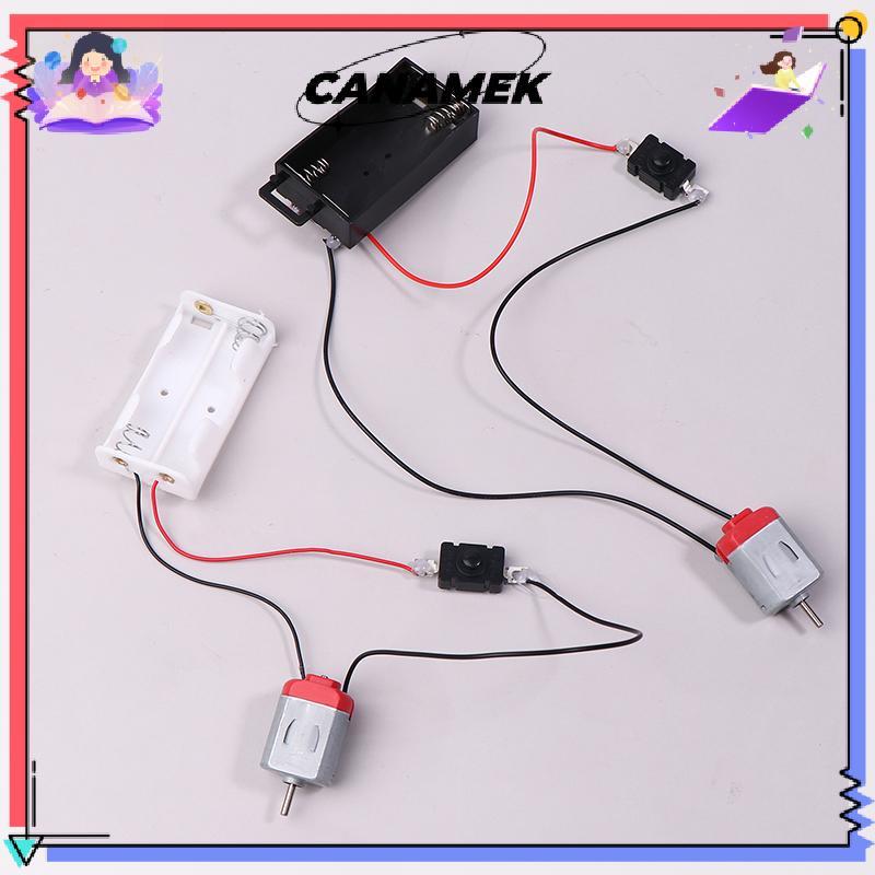 [CANAMEK] Bla White 130 ชุดมอเตอร์ 2xAA Battery Storage Case และ Switch 16500 RPM Mini DIY วงจรมอเตอ