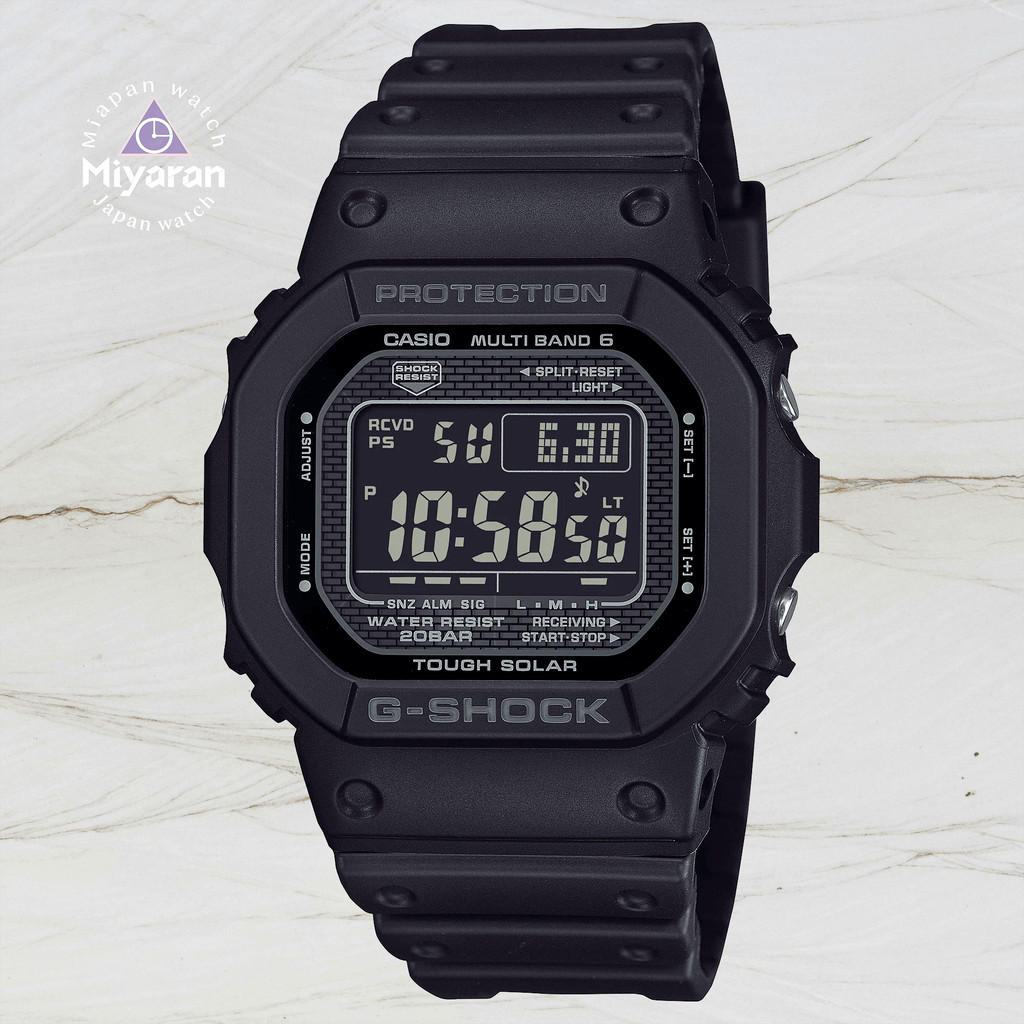 Casio G-SHOCK GW-5000HS-1JF Men's Solar Wave Digital Watch สายเรซิน กระจกแซฟไฟร์ กลไกควอตซ์-ไฟฟ้า ญี