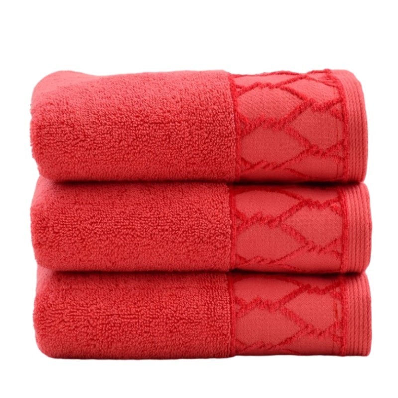 1/2/3PCS Red Gift Towels Premium Hand Towels 100% Cotton Ultra Soft Highly Absorbent Hotel Spa Quali