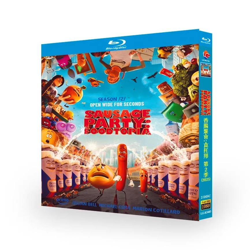 Blu-ray Disc American Animation Sausage Party: Foodtopia ซีซั่น 2 (2025) 2BD