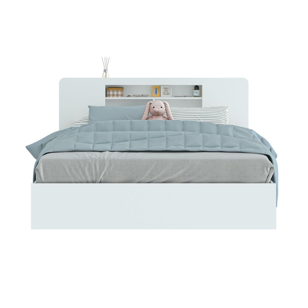 SB Design Square เตียงนอน รุ่น Haniah ขนาด 5 ฟุต สีขาว (160x200x90 ซม.)  แบรนด์ KONCEPT FURNITURE - รูปที่ 2