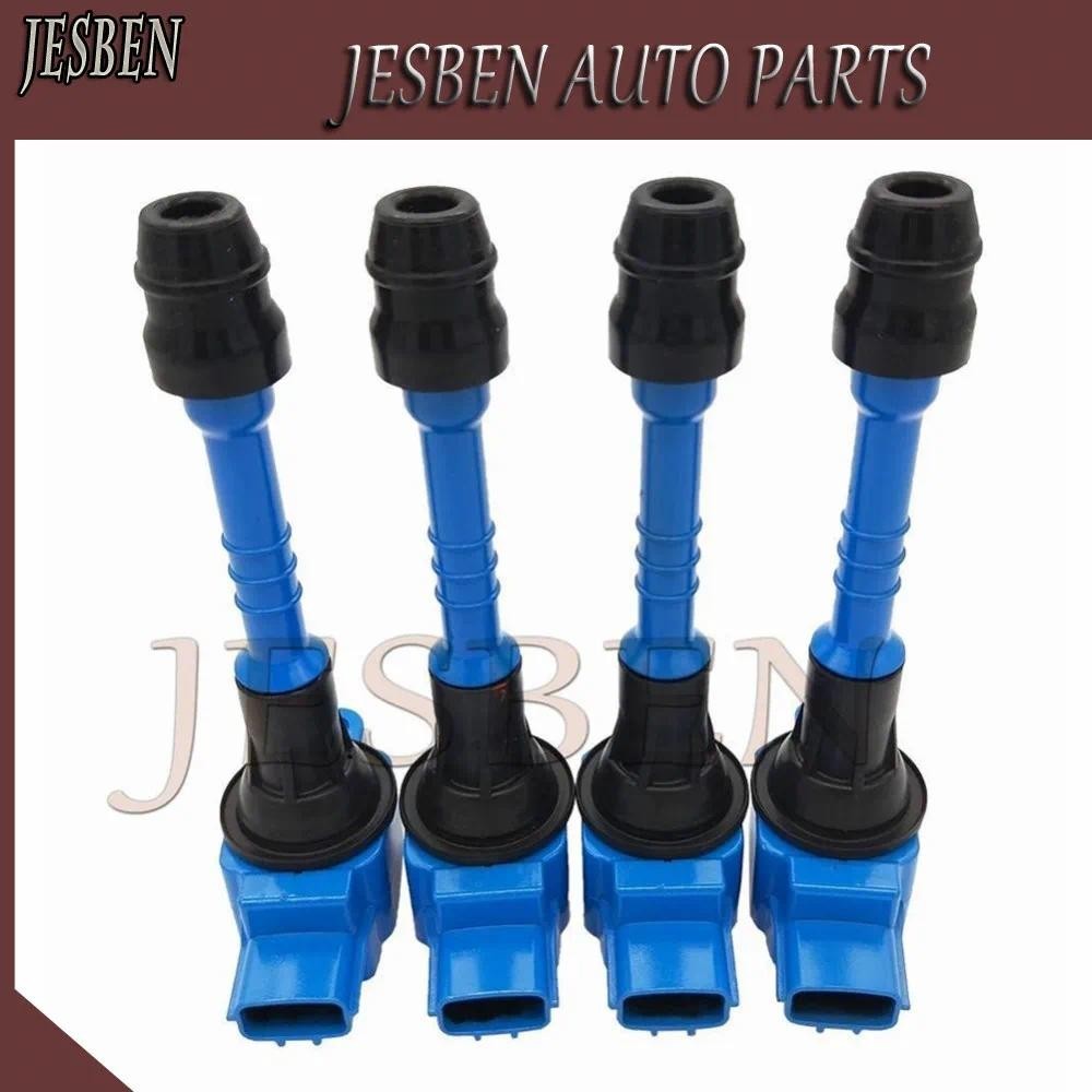 4PCS 22448-95F0A คอยล์จุดระเบิดสําหรับ NISSAN ALMERA TINO 1.5L PRIMERA SUNNY 1.6L 1.8L 1999-2008 224