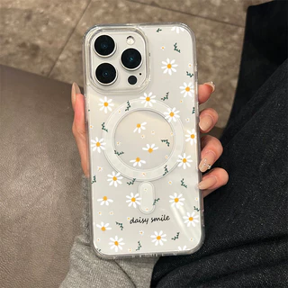 สำหรับ เคสไอโฟน 13 12 11 iPhone 17 16 15 14 PRO MAX 7/8PLUS เดซี่ แม่เหล็ก แอปเปิ้ลโทรศัพท์ จัดส่งจากประเทศไทย