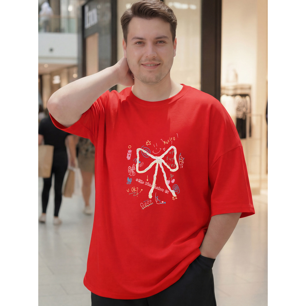 2X100 [AIYOU] Lelaki Baju T เสื้อผู้ชาย TShirt XL-5XL TShirt ผู้ชายรอบคอสไตล์เกาหลี Crop Top Plus ขน