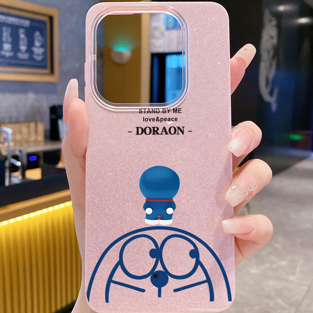 เข้ากันได้กับ Honor X8B X8A X9B X6B 200 Lite Doraemon Mickey Reflactive Hard Case Cover SF