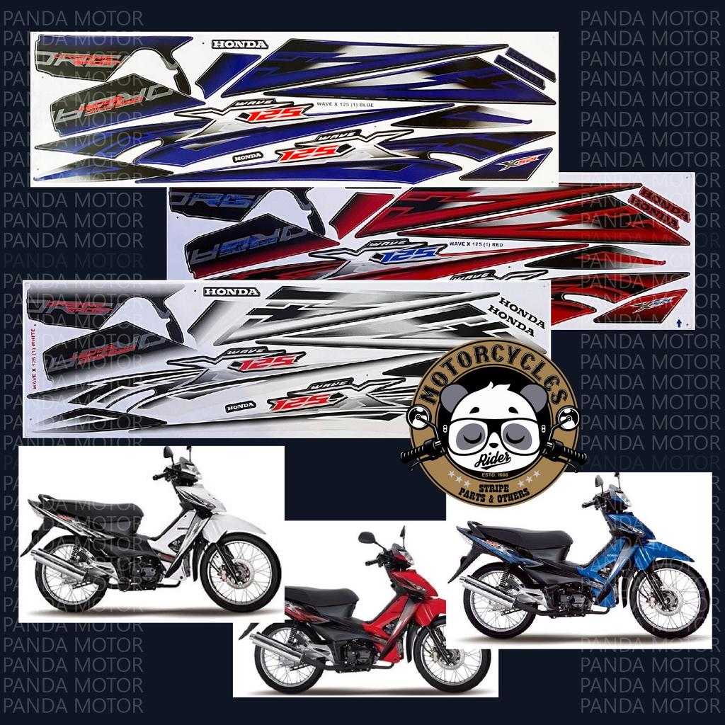 Honda wave 125x (1) w125x สติ๊กเกอร์มอเตอร์ stiker แถบสตอค wave125x รถจักรยานยนต์ยานยนต์