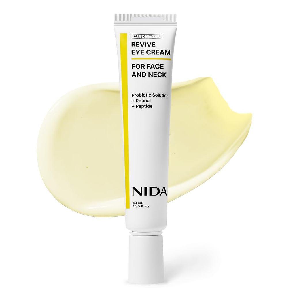 NIDA ผลิตภัณฑ์ดูแลดวงตา ใบหน้า และคอ |   โพรไบโอติก โซลูชั่น เรตินอล เปปไทด์ |   ริ้วรอย ริ้ว อัพเดต