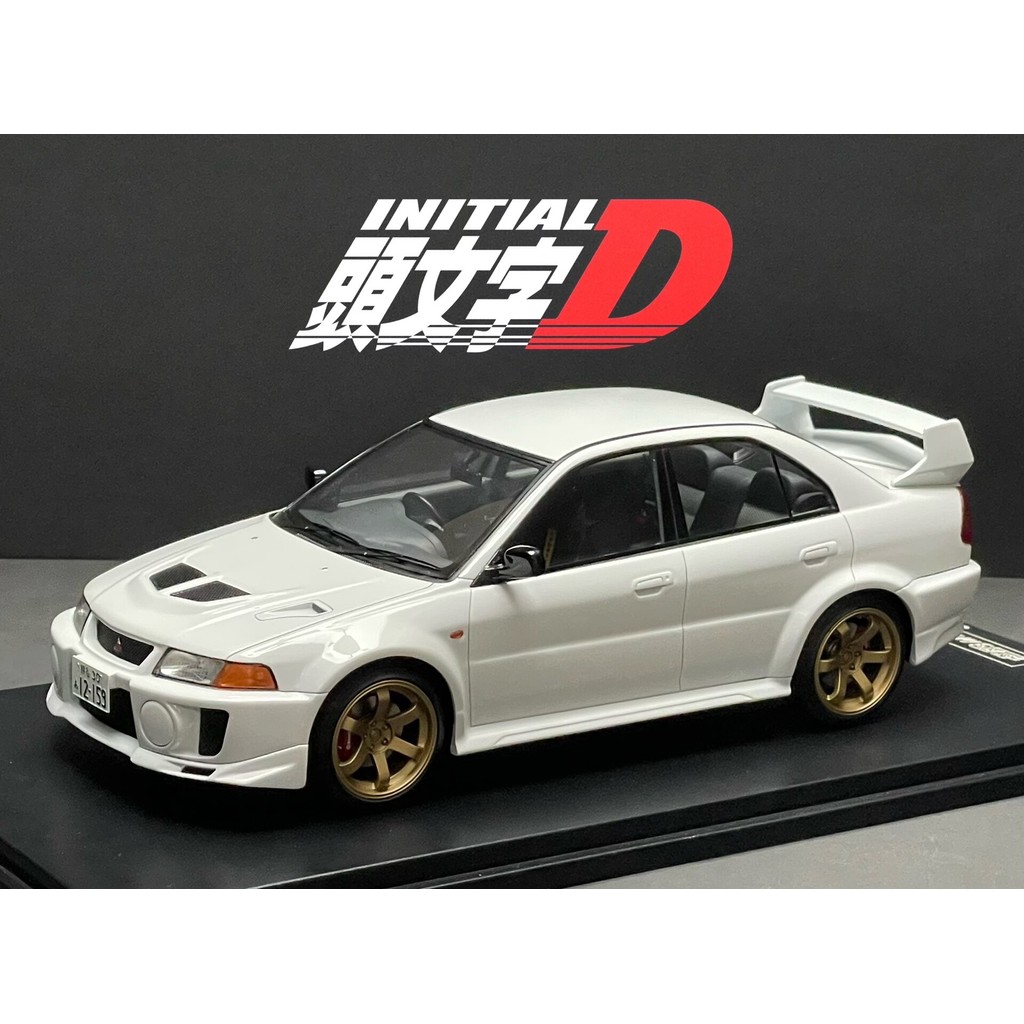 1/18 Initial D Text D Tarmac Works Mitsubishi evo5 Lancer Evolution V Chuanchuan Animation Version O