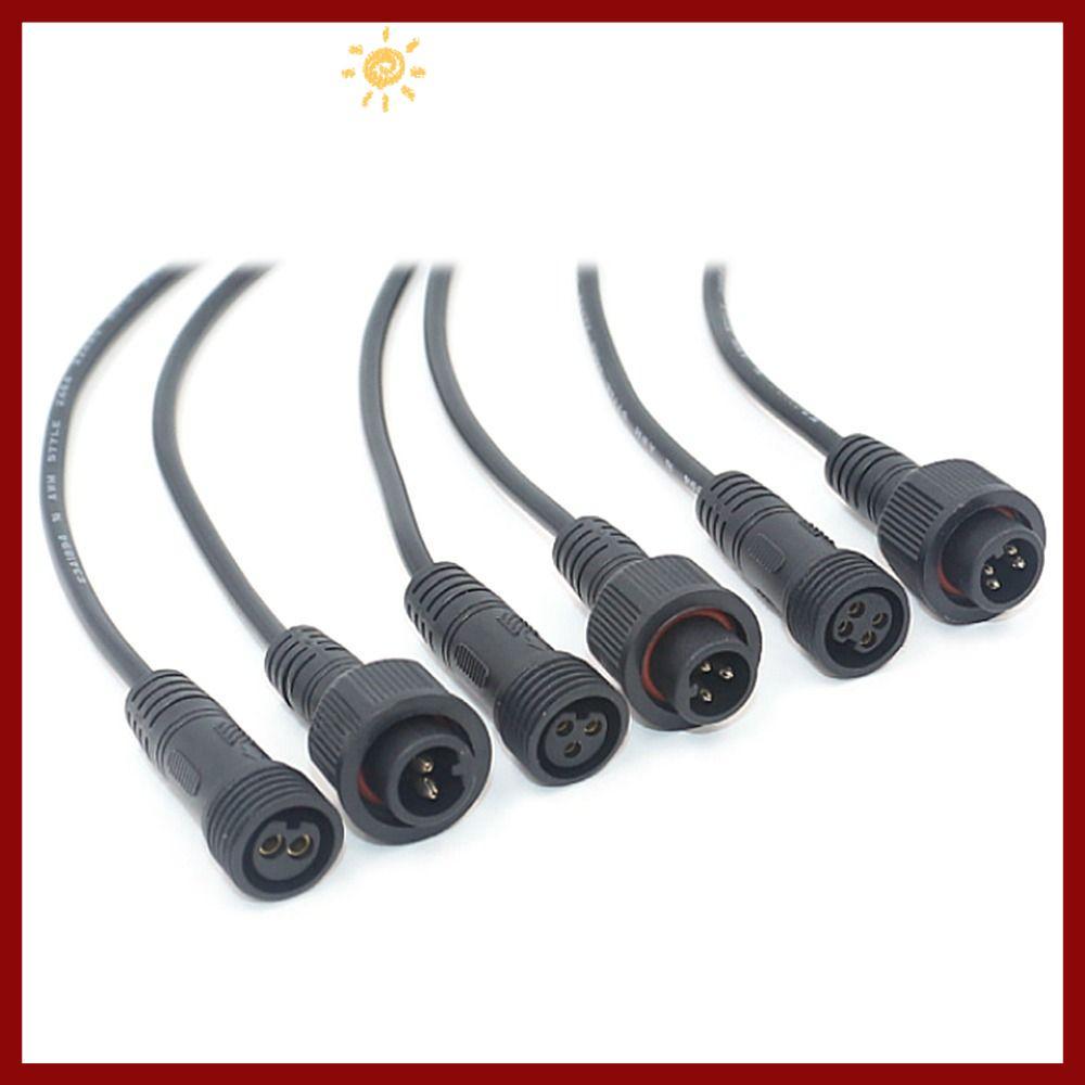 PTKFPT09 2 ชุด 2Pin3Pin4Pin สาย 2Pin 3Pin 4Pin จอแสดงผล Pin สีดําสายสัญญาณกันน้ําสายเชื่อมต่อ