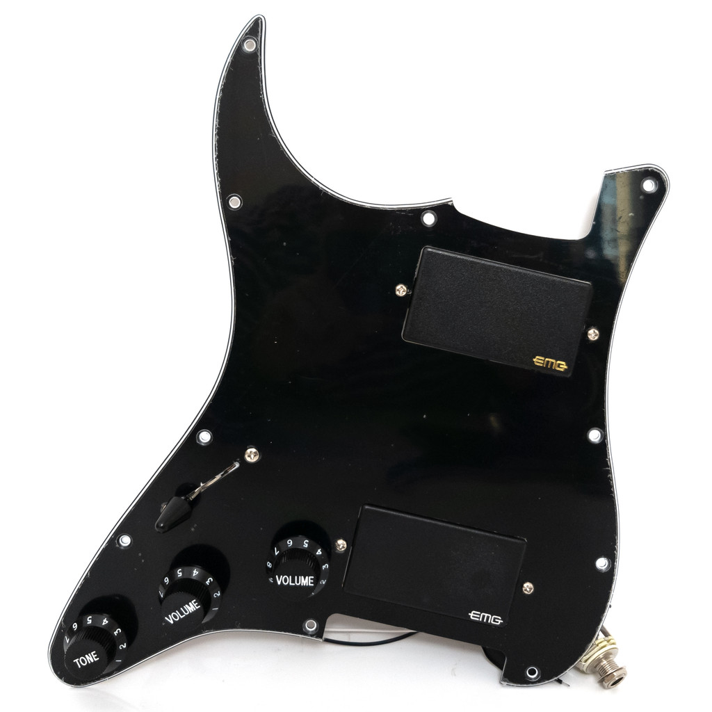 ซ้าย handed Prewired โหลดกีตาร์ Stratocaster Pickguard EMG Active Pickup 3 Potentiometer 2 ปริมาณ 1 