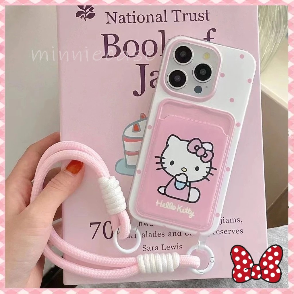 👏MINNIE👏น่ารักโบว์สีชมพูแฟชั่นการ์ตูนดูเดิล เคสสำหรับIPhone 16 15 14 13 12 11 ProMax 7Plus 8 7 Plus X XR XS Max เคสไอโฟน