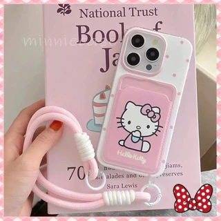 👏MINNIE👏น่ารักโบว์สีชมพูแฟชั่นการ์ตูนดูเดิล เคสสำหรับIPhone 16 15 14 13 12 11 ProMax 7Plus 8 7 Plus X XR XS Max เคสไอโฟน
