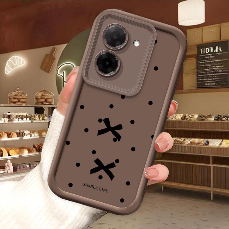 ปลอกสําหรับ Xiaomi Redmi A5 4G Poco C71 กรณี Wave point โบว์เคสโทรศัพท์สําหรับ PocoC71 C 71 RedmiA5 