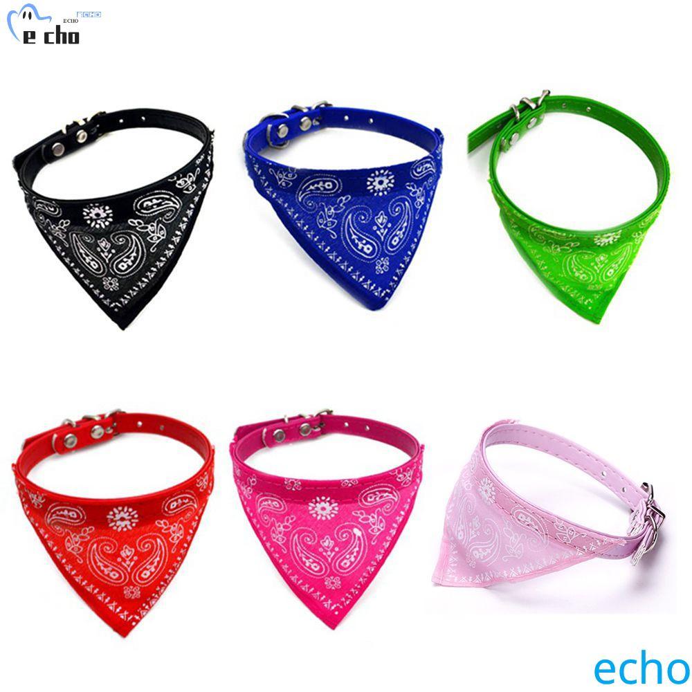 PIVOT สุนัขผ้าพันคอพิมพ์ PU แมวคอผ้าพันคอสามเหลี่ยม Neckerchief สําหรับลูกสุนัขลูกแมวสุนัขน้ําลายผ้า