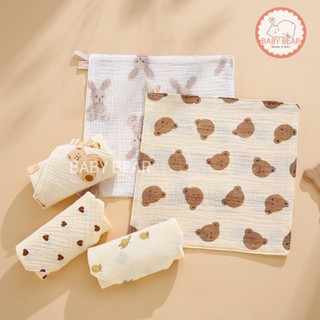 ผ้าเช็ดหน้าเด็ก ผ้ามัสลิน เช็ดหน้า เช็ดน้ำลาย ขนาด20*20 cm