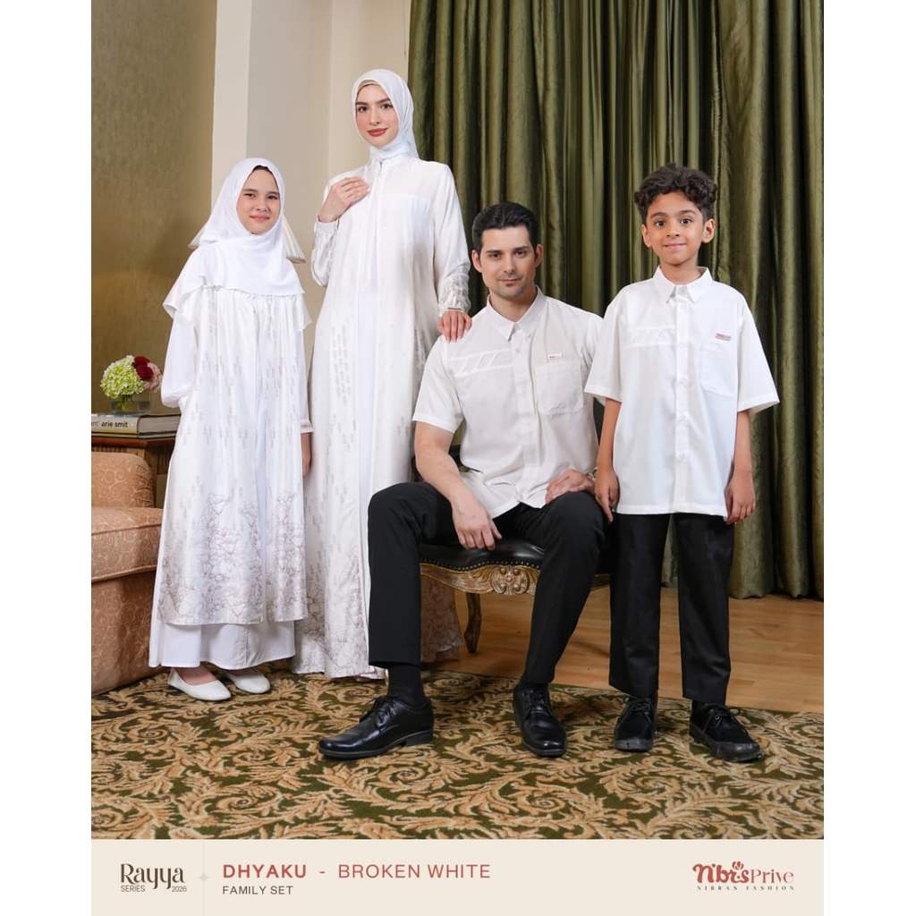 Sarimbit Dhyaku Broken White by Nibras Prive (Family Set Nibras Prive 2026)
