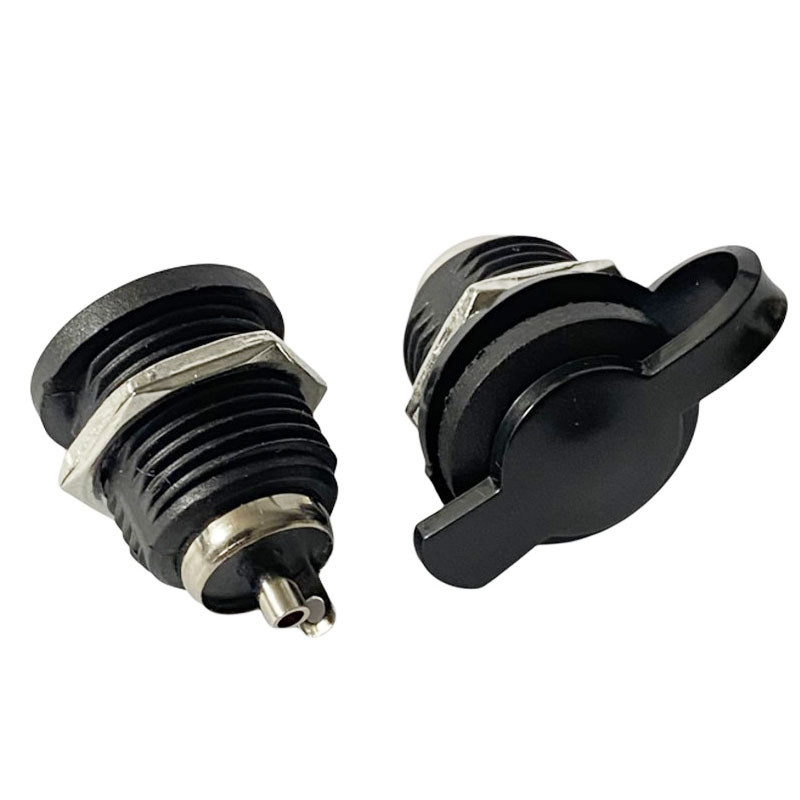 D DC022D 5.5 * 2.1/2.5 มม.DC Power Socket DC Socket แท่นชาร์จรูกลมพร้อมน็อตเกลียว