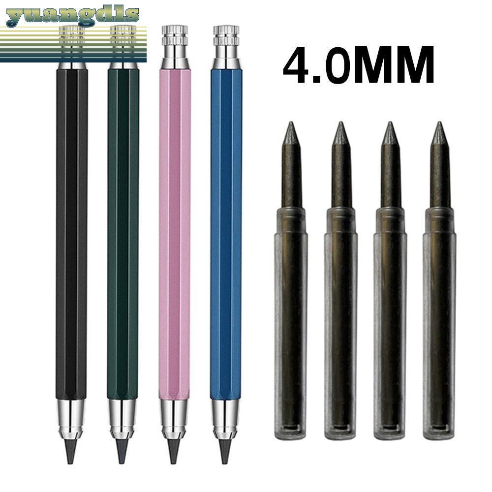 YUANG ดินสออัตโนมัติ,โลหะ 2B/4B/6B/8B/10B ดินสอเติมดินสอ,คุณภาพสูงวาดเขียนเครื่องมือ Sketch Comics D