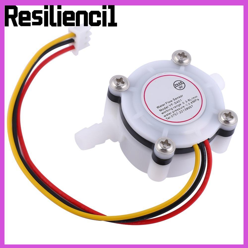 RESILIENCI1 เซ็นเซอร์การไหลของน้ํา, G1/4" สําหรับ 6 มม.ท่อ Water Hall Flow Sensor, Hall Effect พร้อม