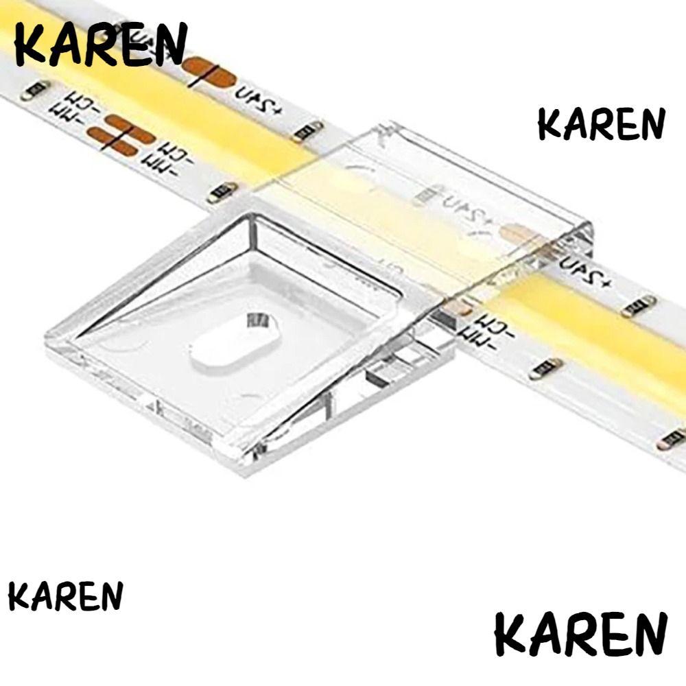 KARENGOODS 10 มม.PCB LED Light Strip Clip, Light Strip Clamp WS2812B WS2811 คลิปพร้อมสกรู,สายไฟหัวเข